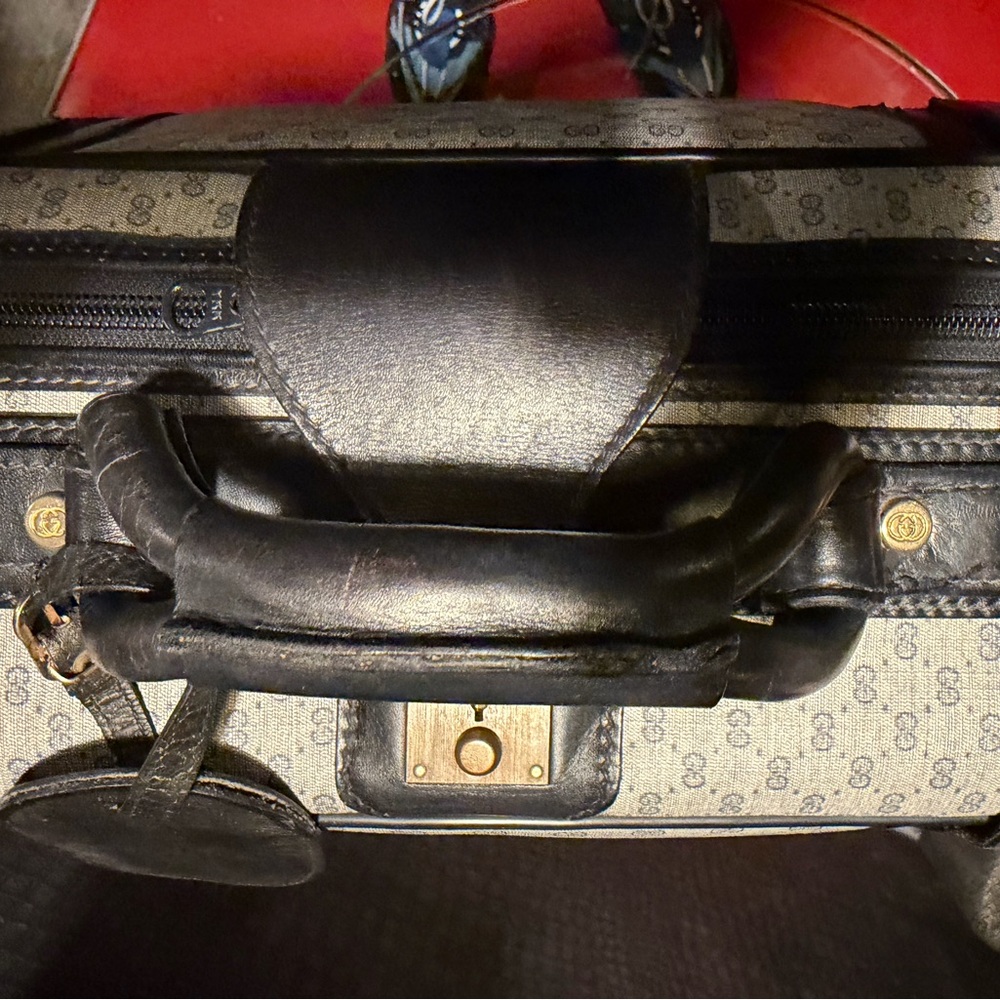 VINTAGE RARE GUCCI LUGAGE SUITCASE TRAVEL - Picture 9 of 10